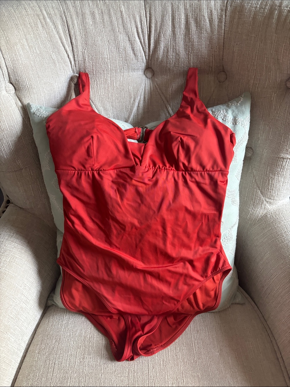 Andie Red Scoop One-Piece Swimsuit